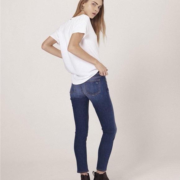 rag & bone Mid Rise Ankle Skinny Jeans in Rae - Picture 3 of 7